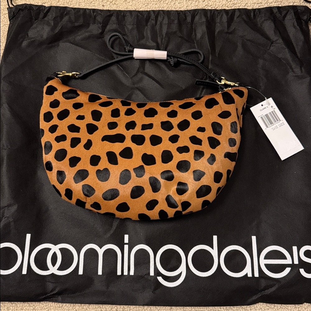 nwt clare v lune leopard print bag - Picture 5 of 9